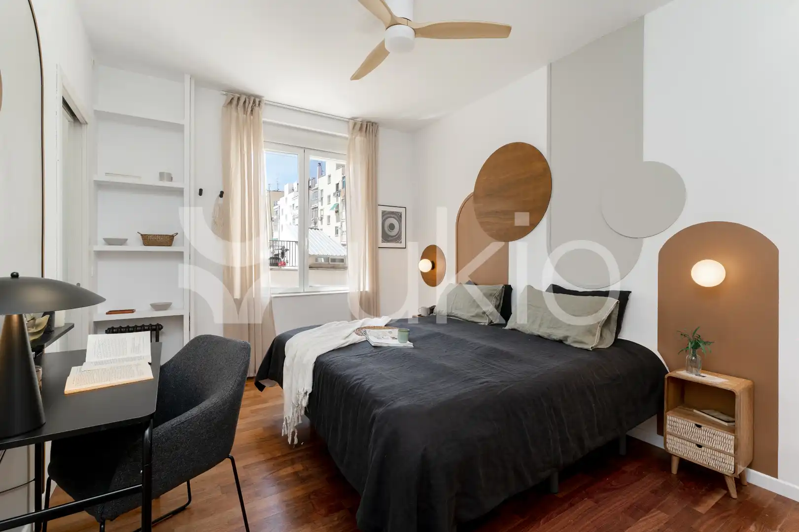 Bedroom of Apartments for rent in Madrid  with Air Conditioner, Heating and Furnished