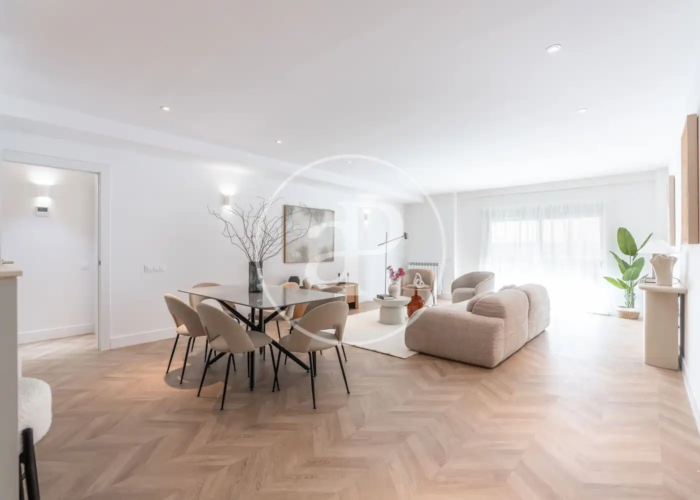 Living room of Flat for sale in  Madrid Capital  with Air Conditioner, Heating and Terrace