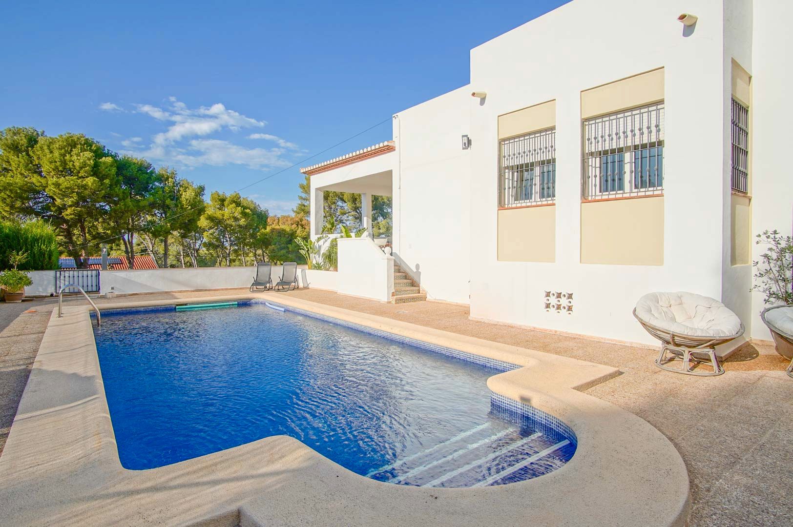 Swimming pool of Country house for sale in Dénia  with Air Conditioner, Heating and Terrace