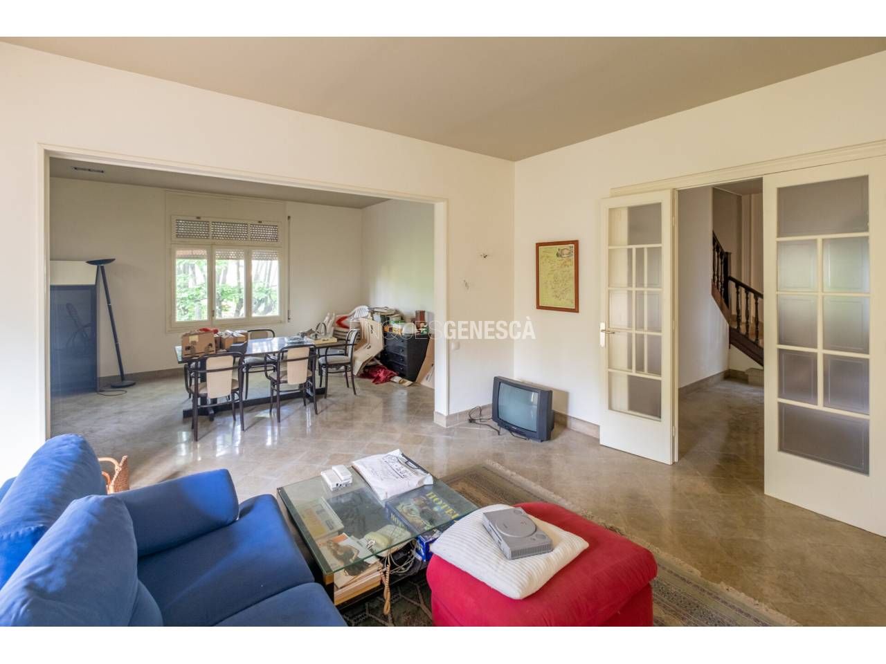 Sala d'estar de Casa o xalet en venda en Matadepera amb Jardí privat i Piscina