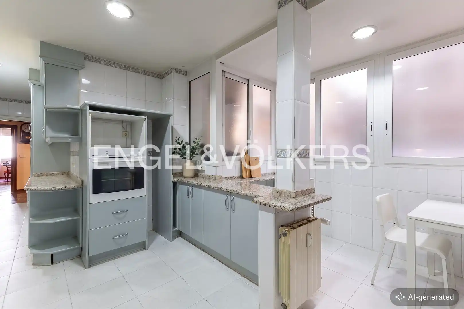 Kitchen of Flat for sale in Madrid  with Heating and Storage room