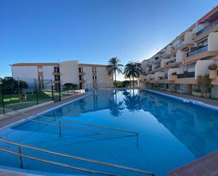 Swimming pool of Flat for sale in  Almería Capital  with Air Conditioner, Heating and Private garden