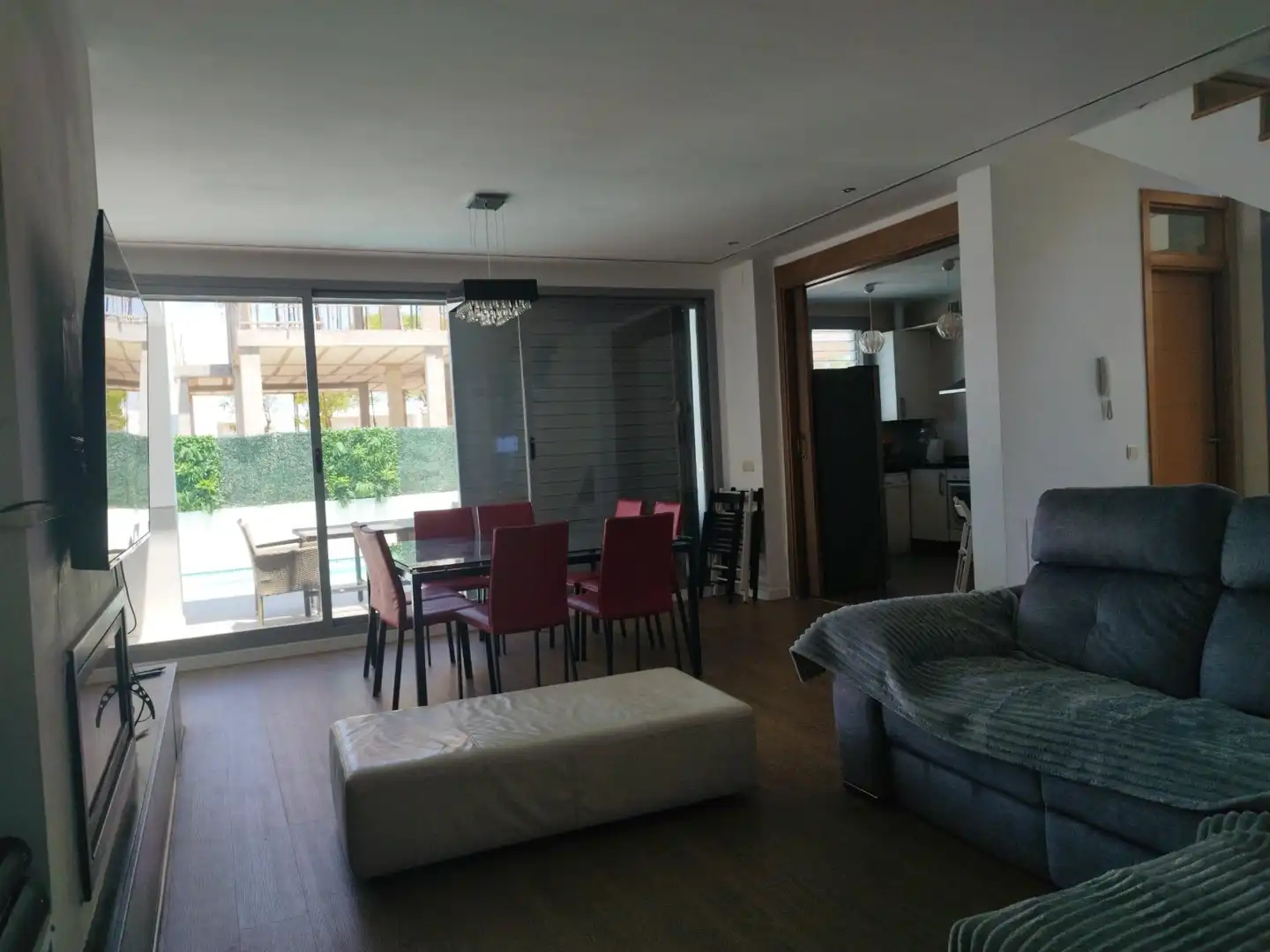 Comedor de Casa o chalet de alquiler en Puerto Real con Aire acondicionado, Jardín privado y Piscina