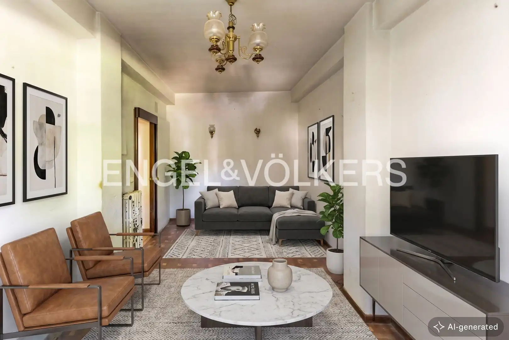 Wohnzimmer von Wohnung zum Verkauf in Madrid mit Heizung