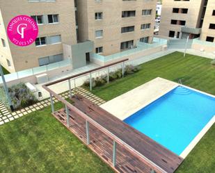 Swimming pool of Attic for sale in Girona Capital  with Air Conditioner, Terrace and Swimming Pool