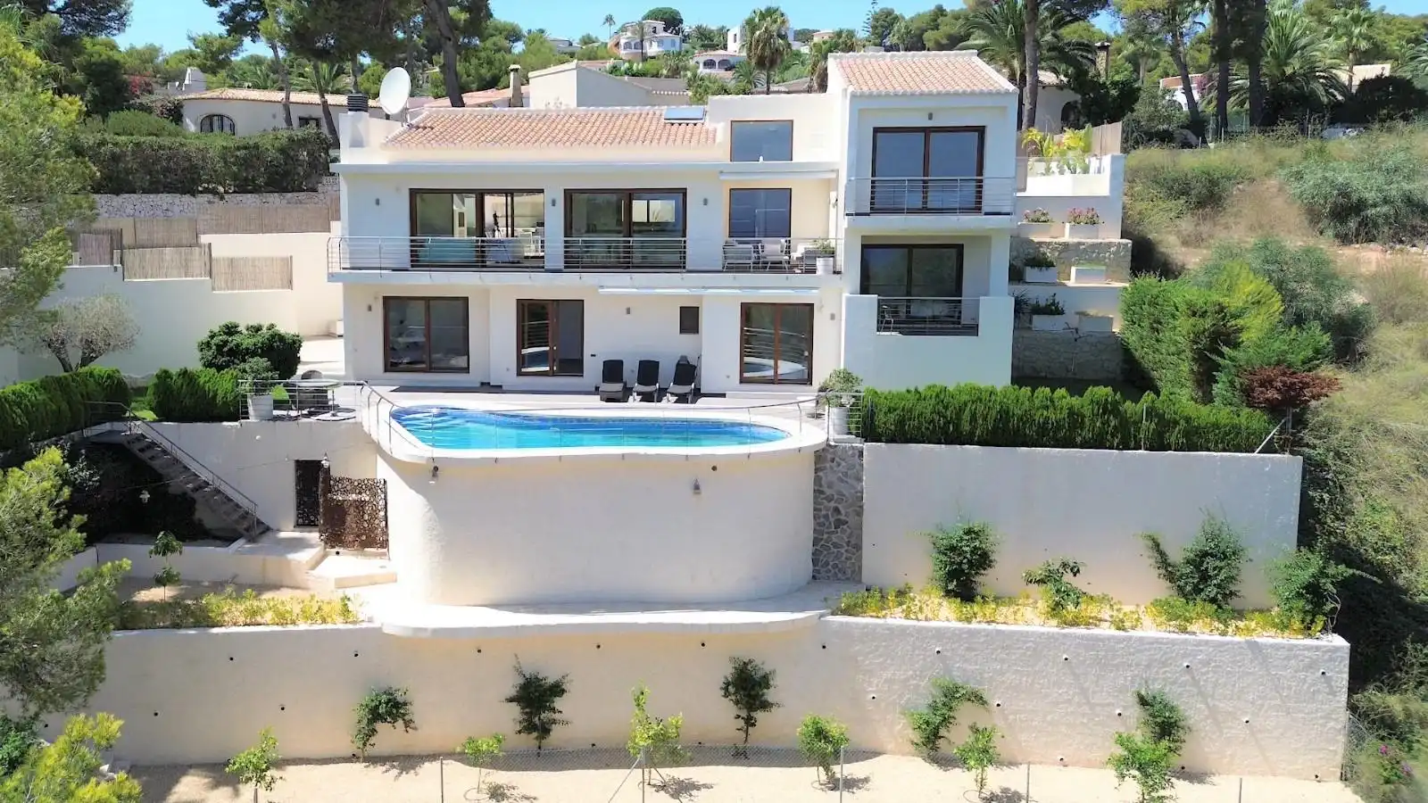 Vista exterior de Casa o chalet en venta en Jávea / Xàbia con Aire acondicionado, Calefacción y Jardín privado