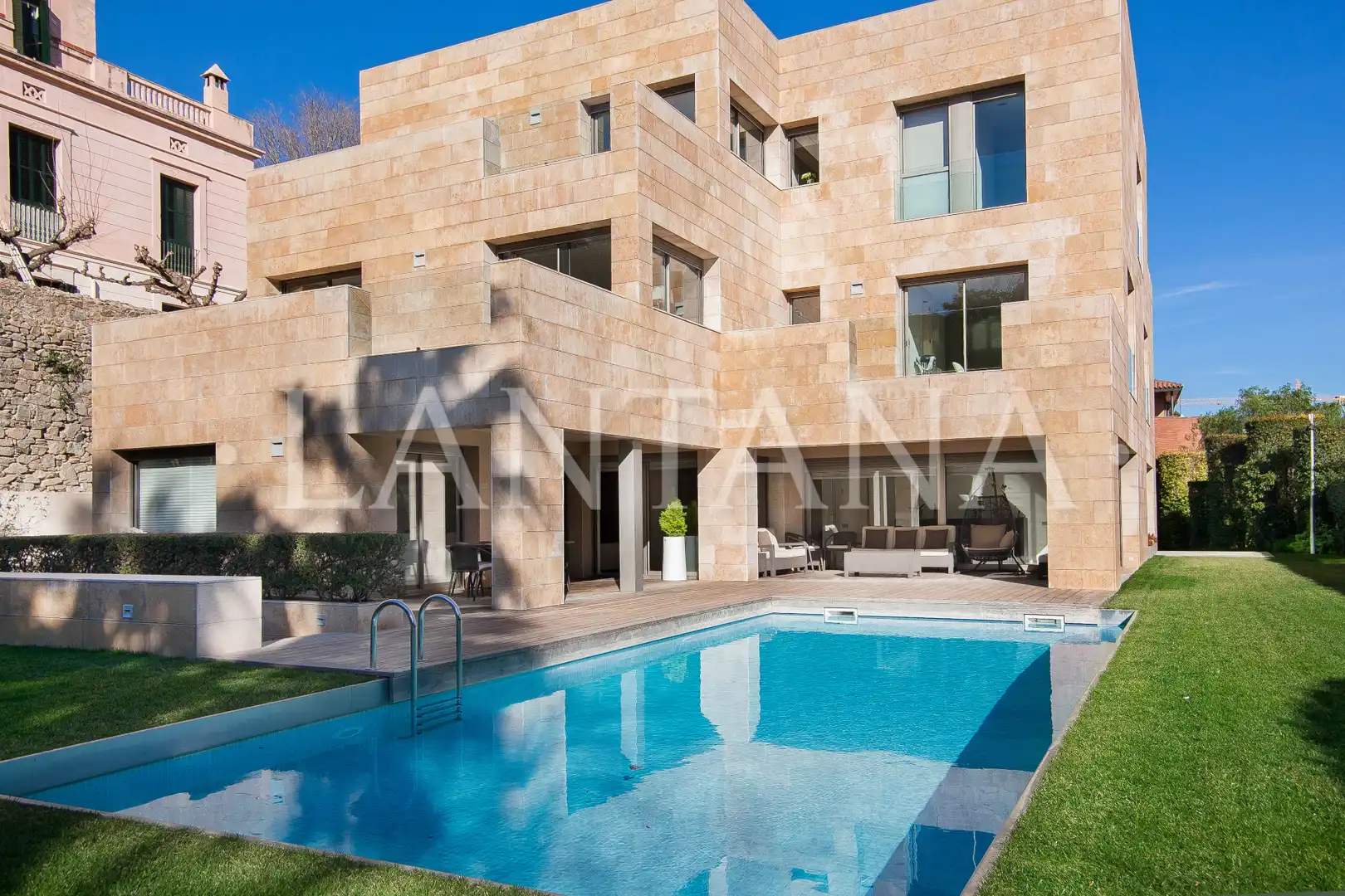 Vista exterior de Casa o chalet en venta en  Barcelona Capital con Aire acondicionado, Calefacción y Jardín privado