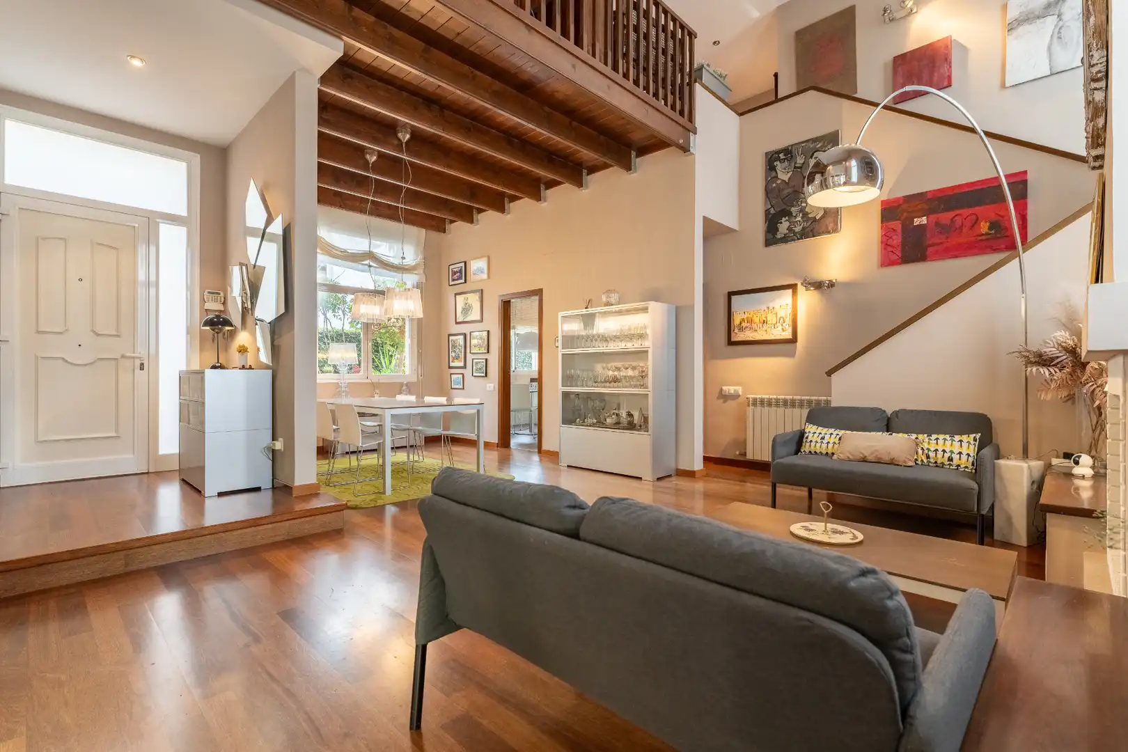 Wohnzimmer von Haus oder Chalet zum Verkauf in Reus mit Privatgarten, Parkett und Schwimmbad
