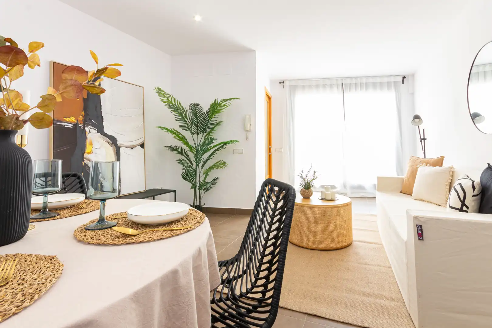 Sala d'estar de Dúplex en venda en Terrassa amb Aire condicionat, Parquet i Terrassa