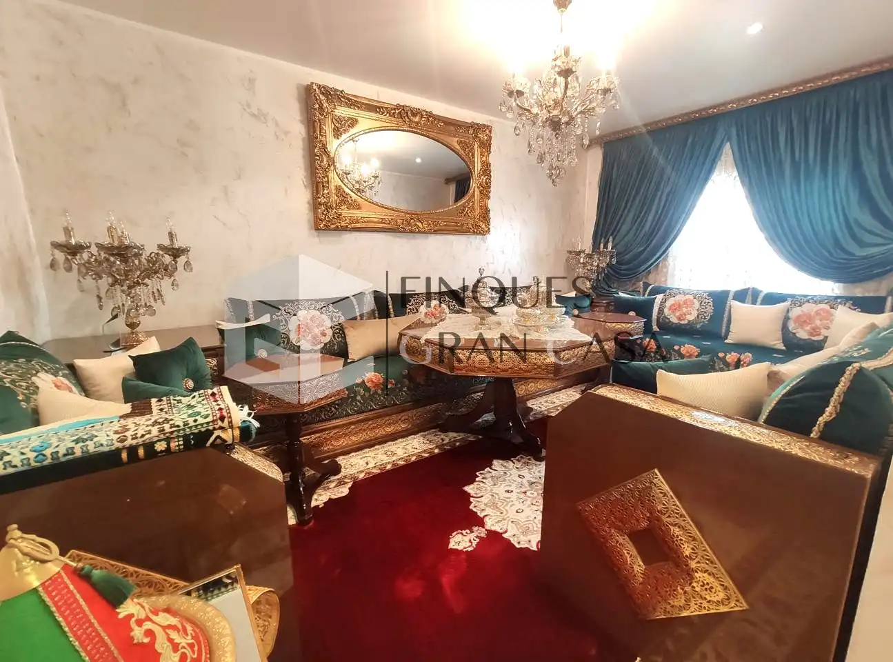 Wohnzimmer von Wohnung zum Verkauf in Canovelles mit Heizung, Parkett und Balkon