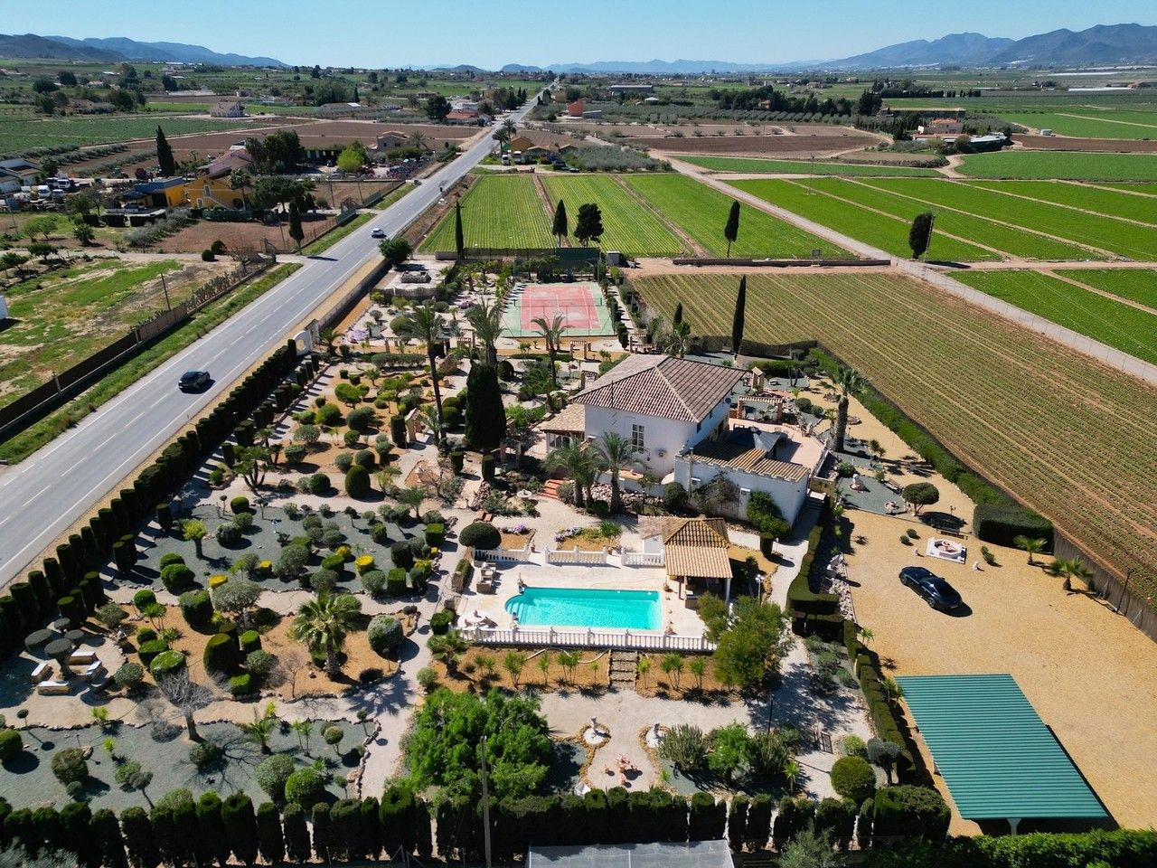 Vista exterior de Casa o chalet en venta en Lorca con Aire acondicionado, Terraza y Piscina