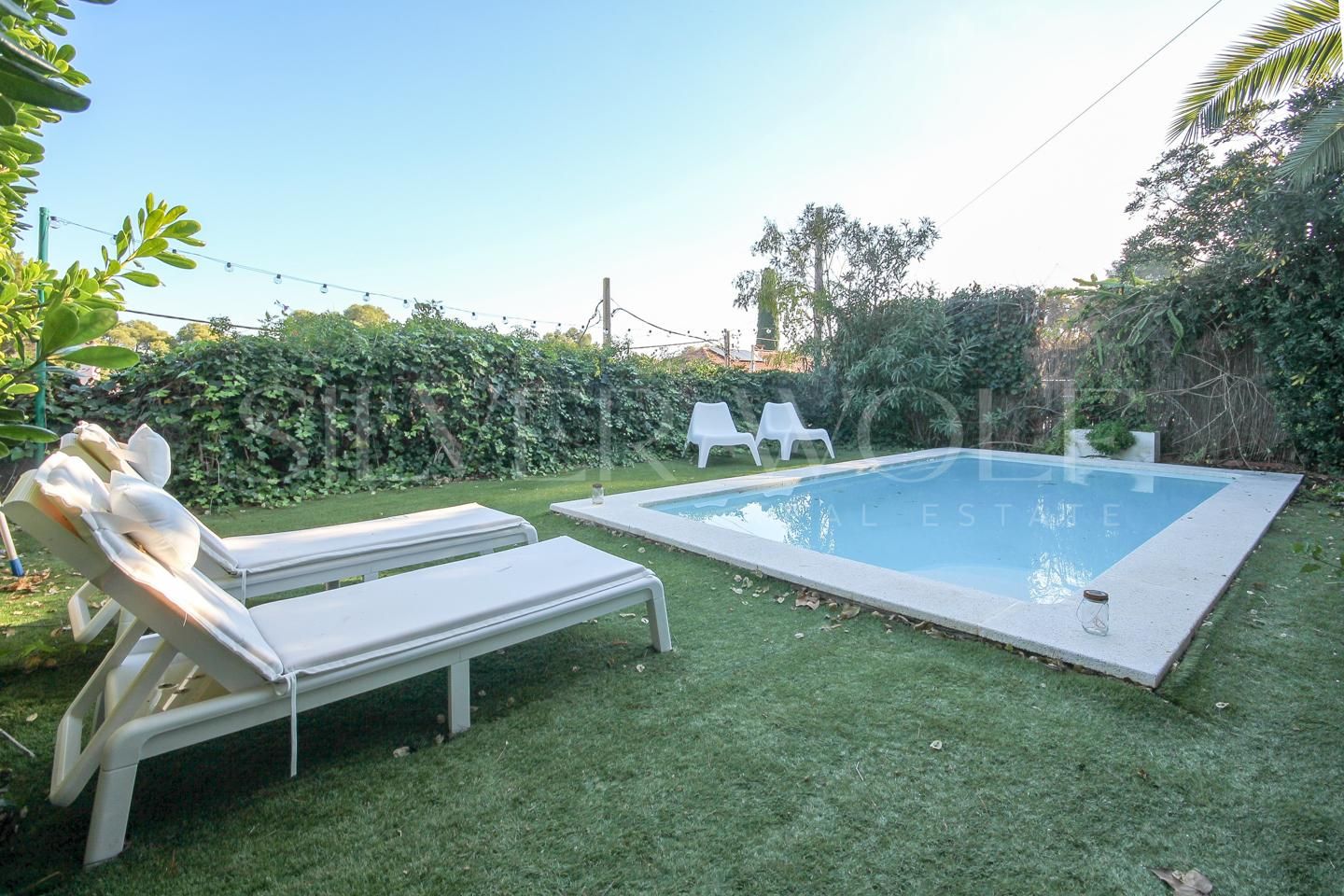 Swimming pool of House or chalet for sale in Castelldefels  with Air Conditioner, Heating and Private garden