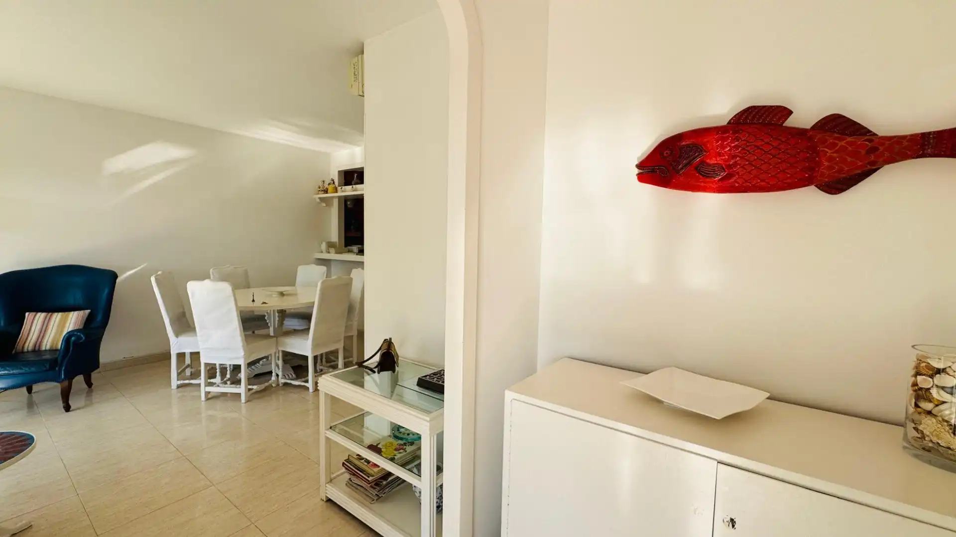 Esszimmer von Erdgeschoss zur Miete in Vilanova i la Geltrú mit Klimaanlage, Heizung und Terrasse