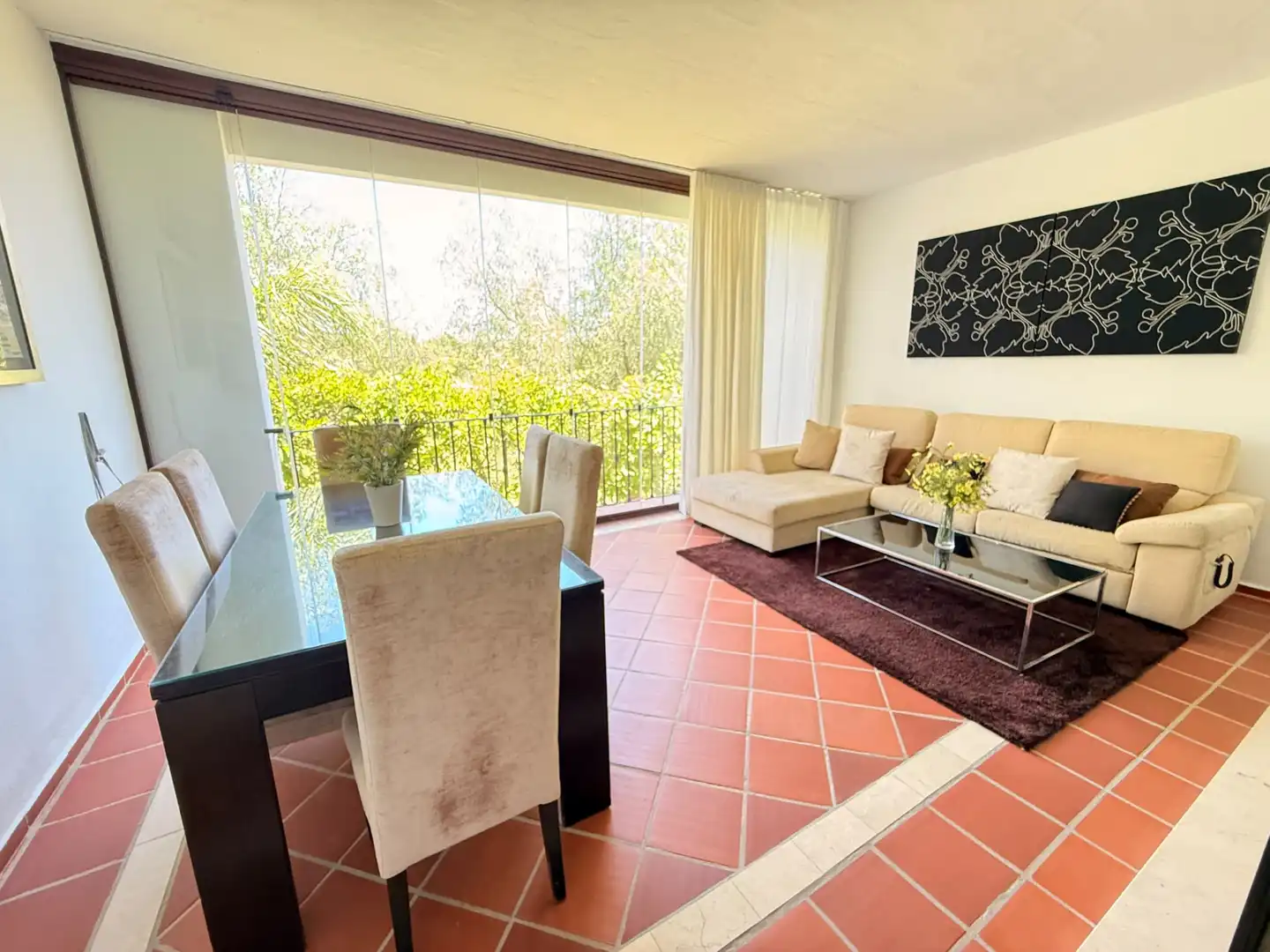 Living room of Detached homes for sale in Estepona  with Air Conditioner, Terrace and Storage room