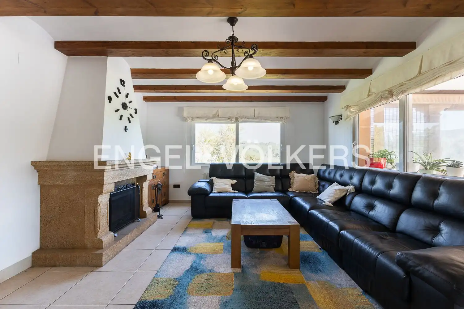 Sala de estar de Finca rústica en venta en Jávea / Xàbia con Aire acondicionado, Calefacción y Jardín privado