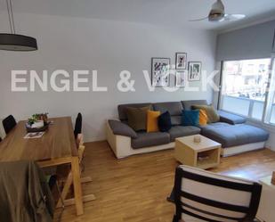 Sala d'estar de Apartament de lloguer en  Barcelona Capital amb Calefacció, Parquet i Terrassa