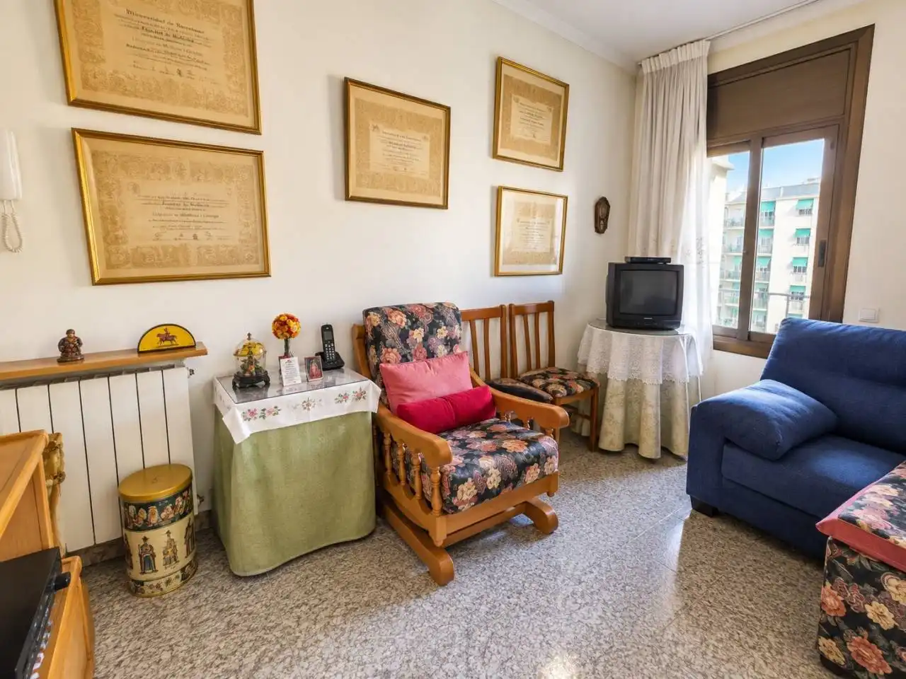 Sala de estar de Piso en venta en Terrassa con Calefacción y Balcón