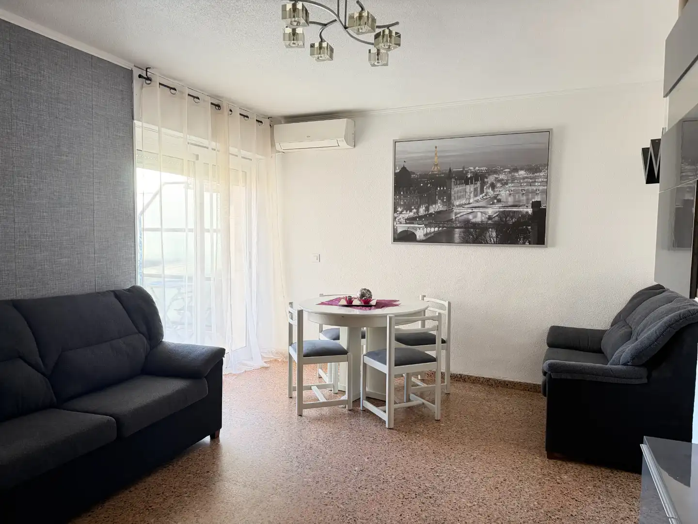 Wohnzimmer von Wohnung zur Miete in Águilas mit Terrasse, Möbliert und Ofen