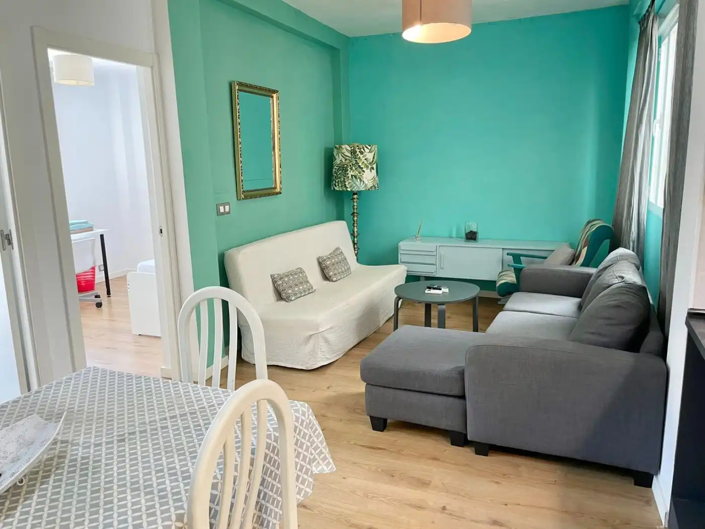 Sala de estar de Piso de alquiler en Valencia con Aire acondicionado, Calefacción y Parquet