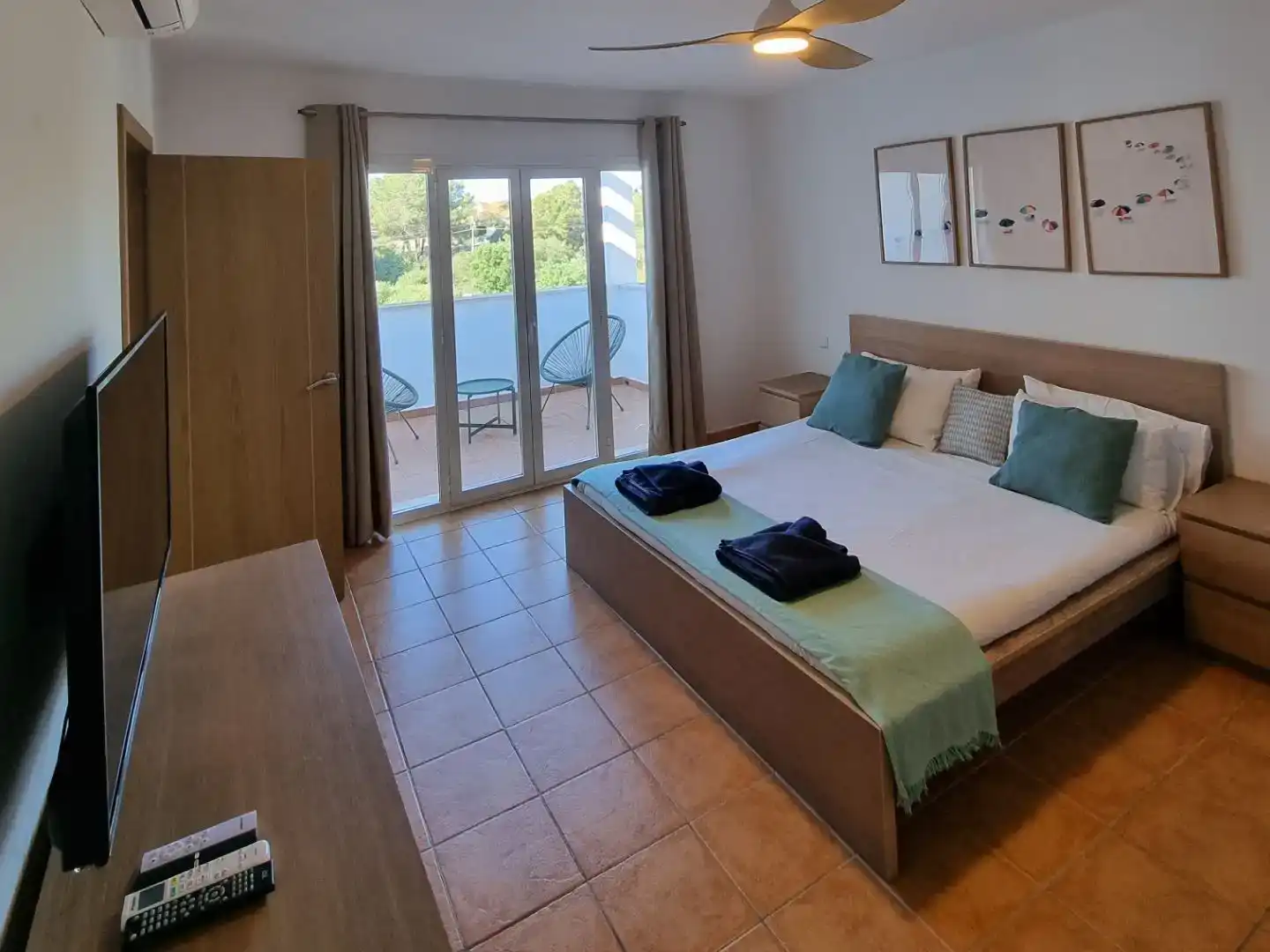 Schlafzimmer von Wohnung zum Verkauf in Manacor mit Klimaanlage, Privatgarten und Abstellraum
