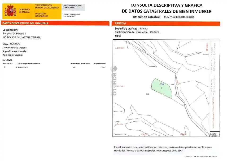Residencial en venta en PARTIDA REPULLESA Y VARIAS MÁS, Villastar