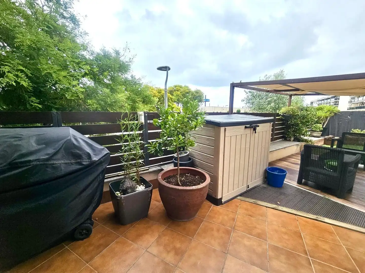 Terrasse von Wohnung zum Verkauf in La Ràpita mit Klimaanlage, Heizung und Privatgarten