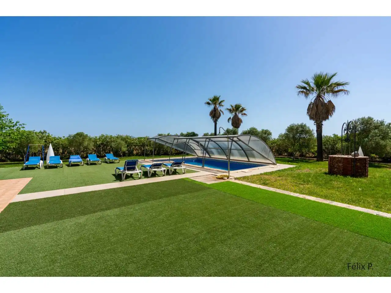 Piscina de Finca rústica en venda en Muro amb Aire condicionat, Jardí privat i Terrassa