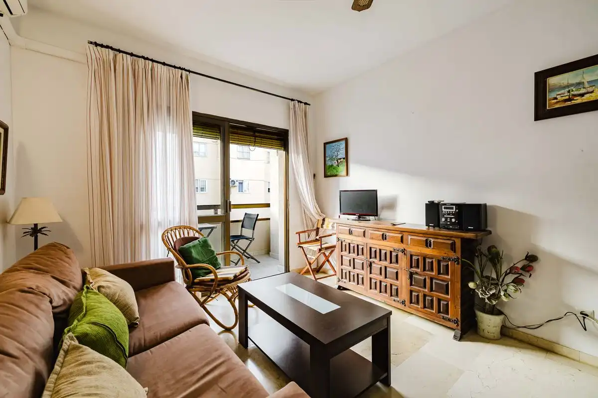Living room of Flat for sale in Nerja  with Air Conditioner, Heating and Terrace