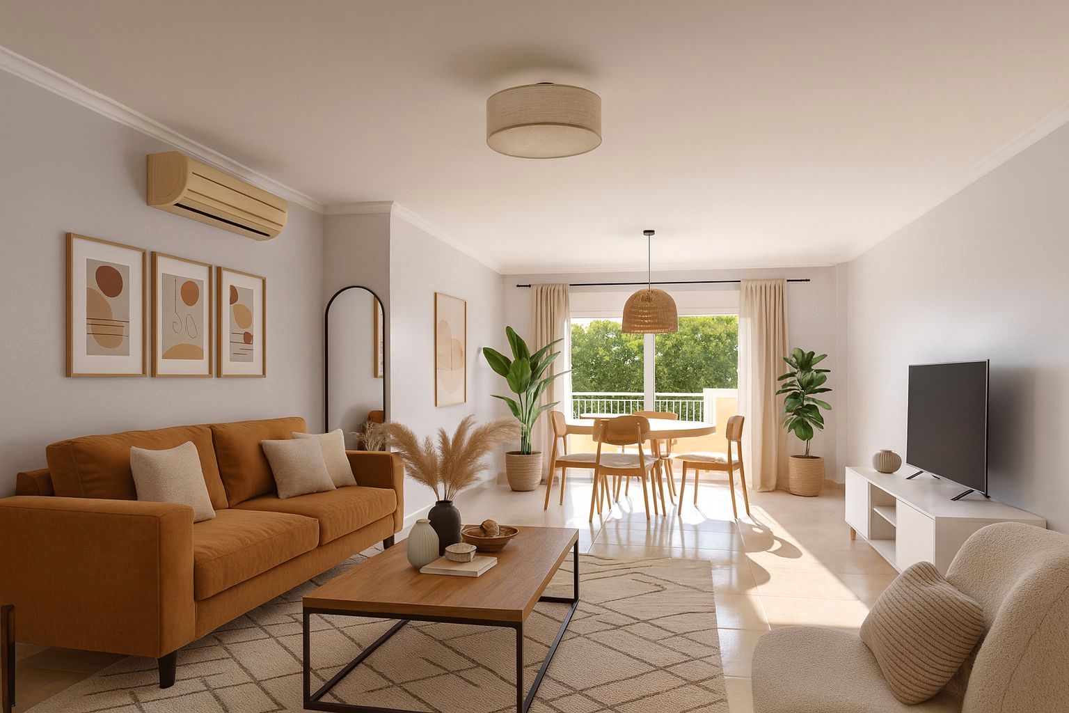 Sala de estar de Apartamento en venta en Jávea / Xàbia con Aire acondicionado, Calefacción y Terraza