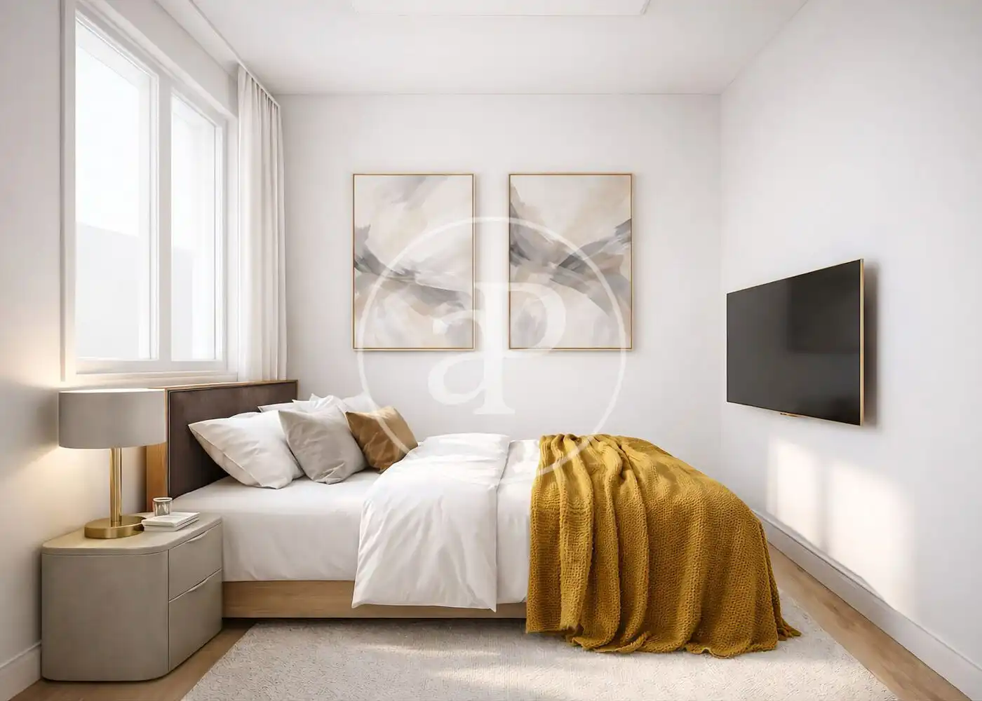 Bedroom of Flat for sale in Madrid  with Air Conditioner, Heating and Terrace