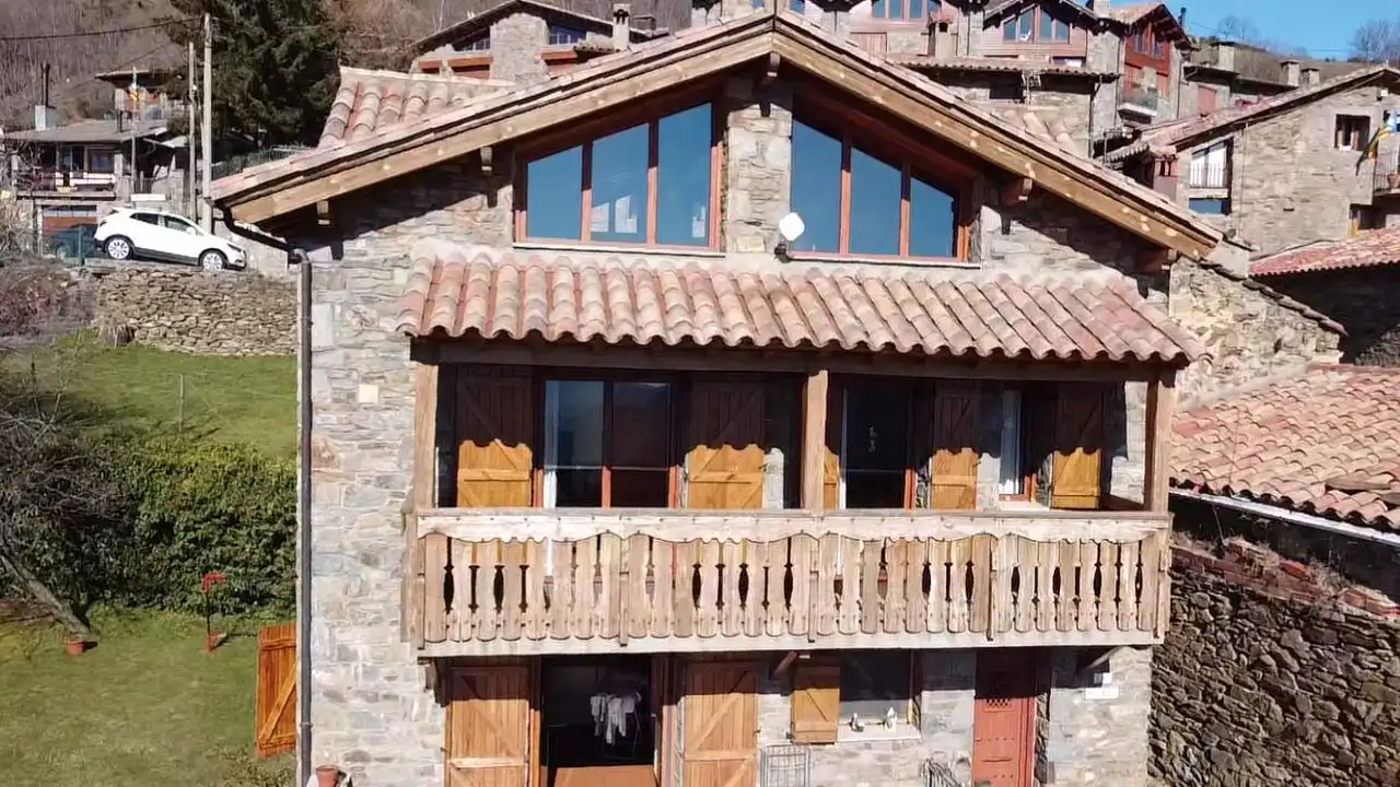 Exterior view of Houses for sale in Vilallonga de Ter  with Heating, Private garden and Terrace