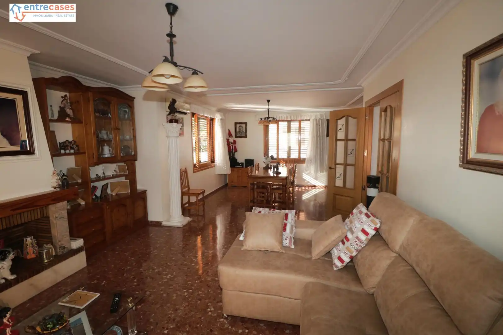 Living room of Houses for sale in Sagunto / Sagunt  with Air Conditioner, Private garden and Terrace