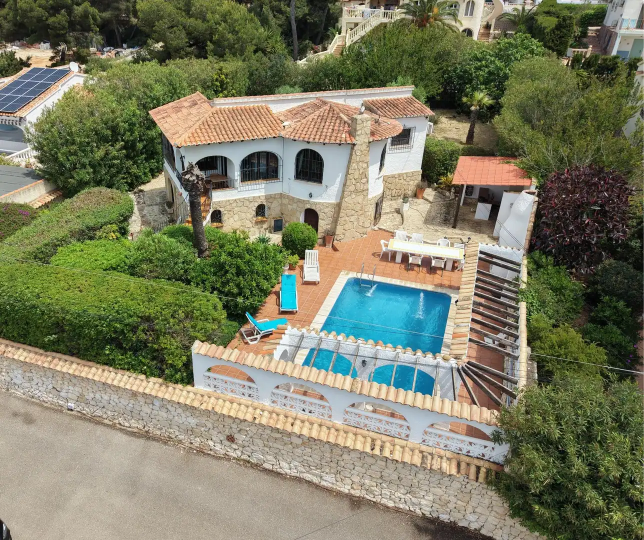 Exterior view of Houses for sale in Jávea / Xàbia  with Private garden, Terrace and Swimming Pool