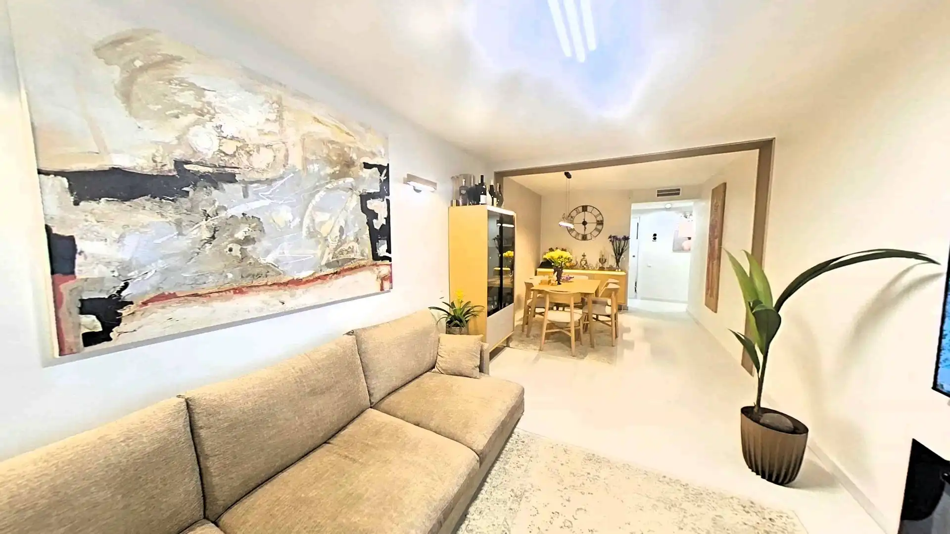 Sala d'estar de Apartament en venda en San Pedro del Pinatar amb Aire condicionat, Moblat i Balcó