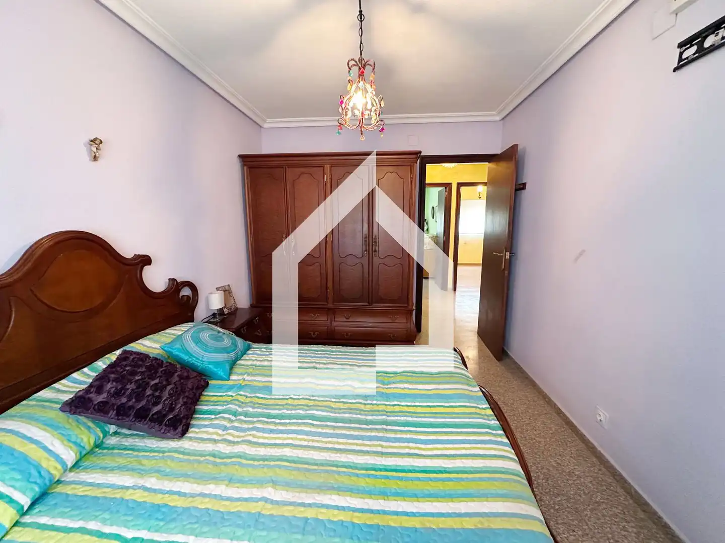 Schlafzimmer von Einfamilien-Reihenhaus zur Miete in San Vicente del Raspeig / Sant Vicent del Raspeig mit Klimaanlage, Terrasse und Möbliert