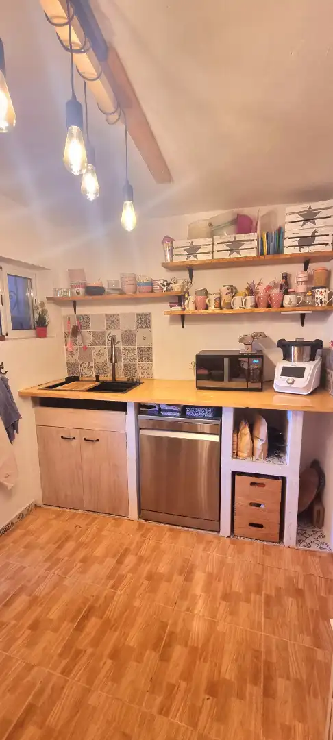 Cocina de Finca rústica en venta en Vinaròs con Aire acondicionado, Jardín privado y Terraza
