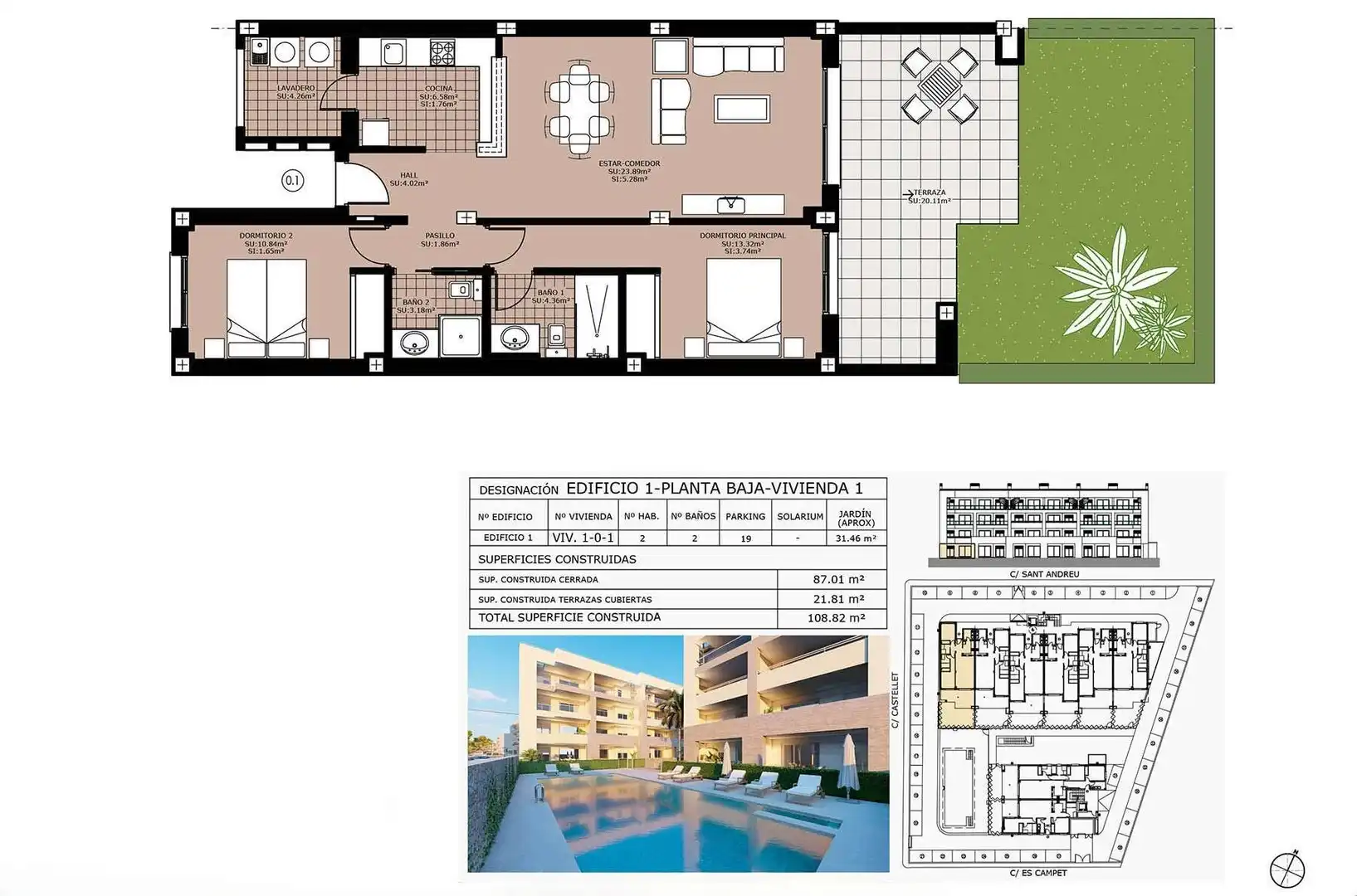 Planta baixa en venda en Capdepera amb Aire condicionat, Terrassa i Moblat