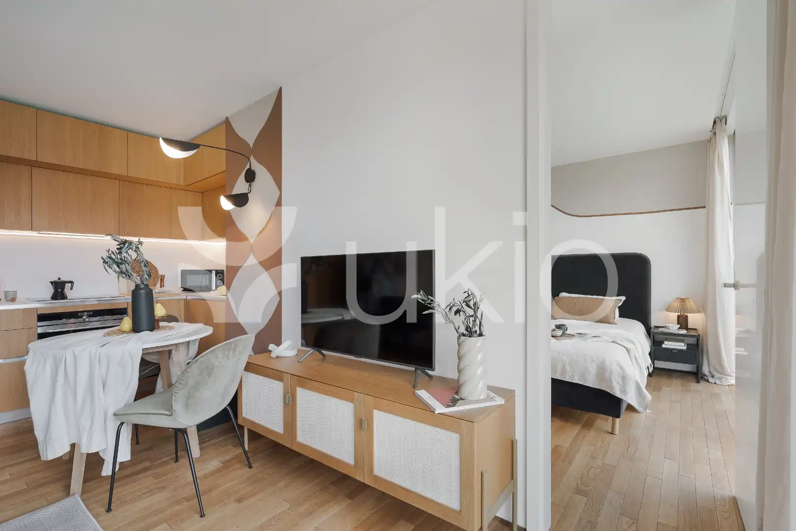 Living room of Apartments for rent in Madrid  with Heating, Swimming Pool and Furnished
