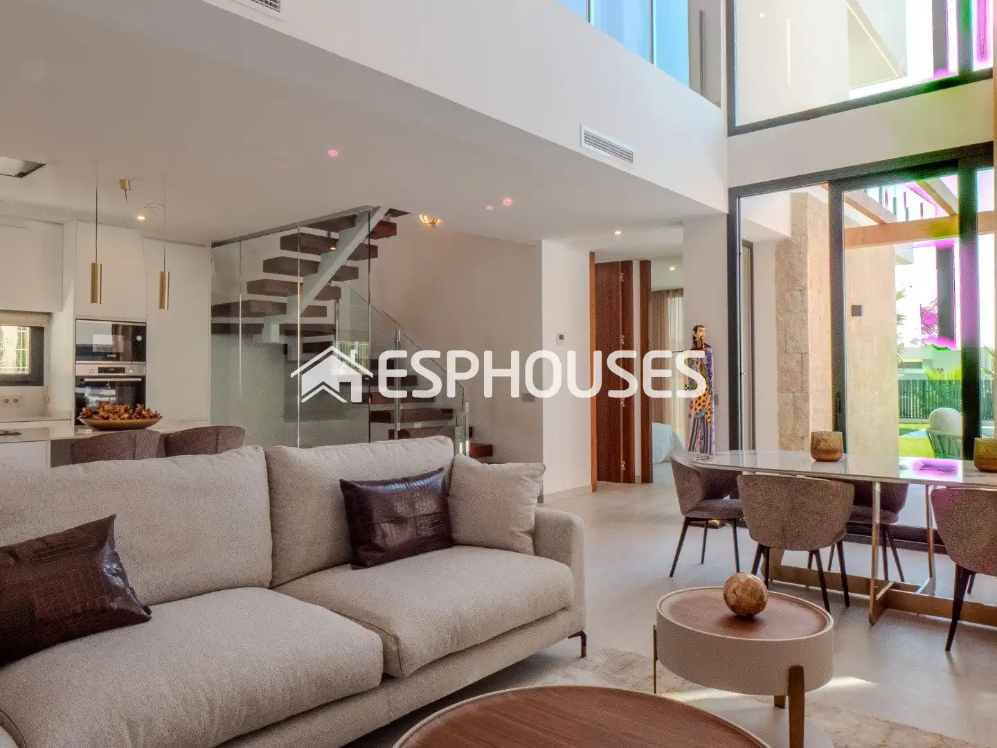 Living room of Houses for sale in Finestrat  with Air Conditioner, Terrace and Swimming Pool