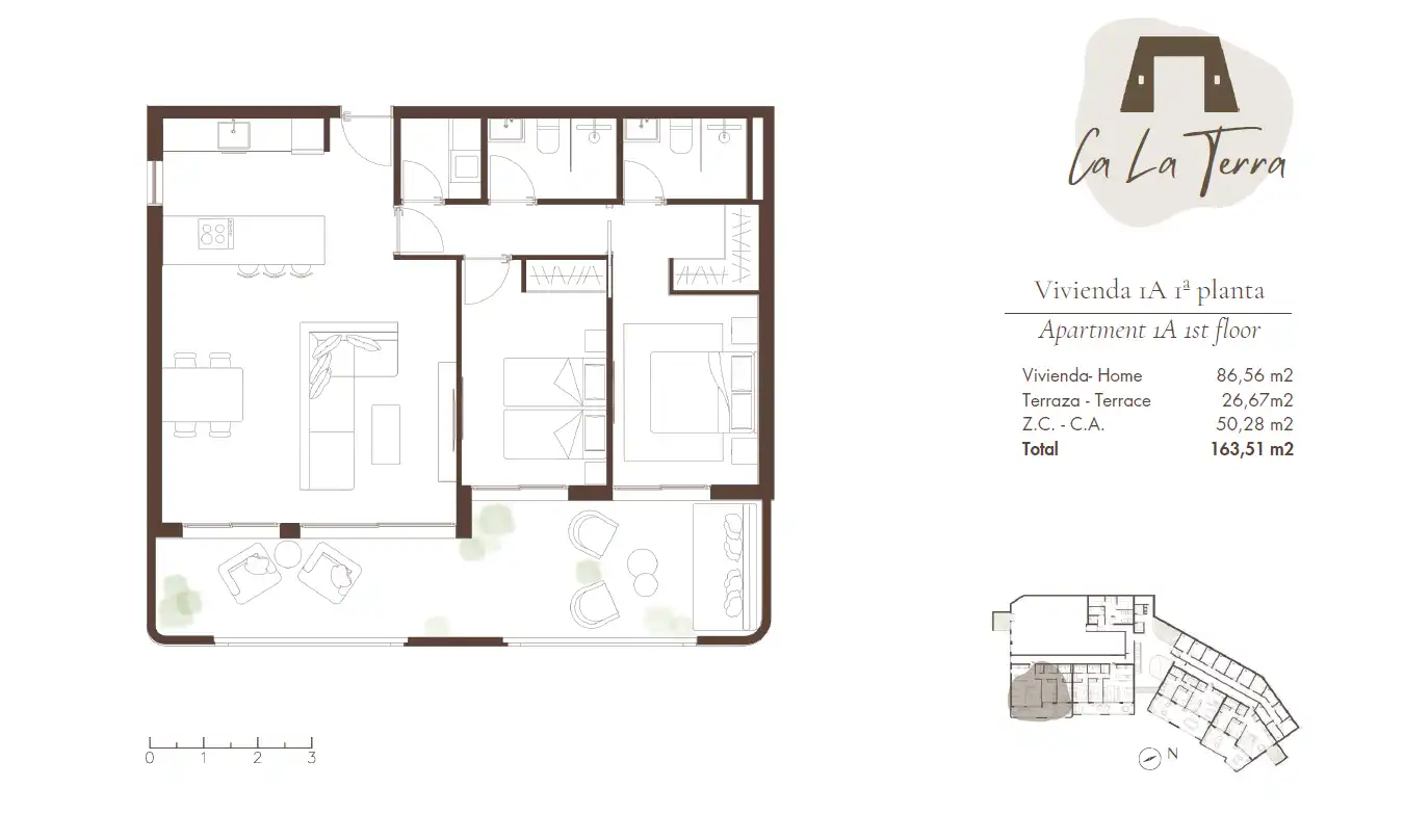 Habitación de Apartamento en venta en Cullera con Aire acondicionado, Calefacción y Terraza