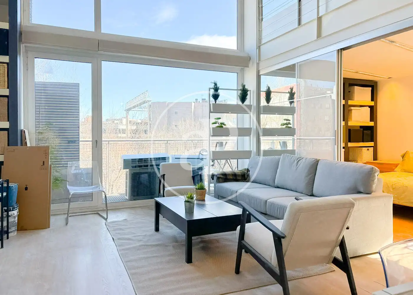 Sala de estar de Loft en venta en  Madrid Capital con Aire acondicionado, Calefacción y Terraza