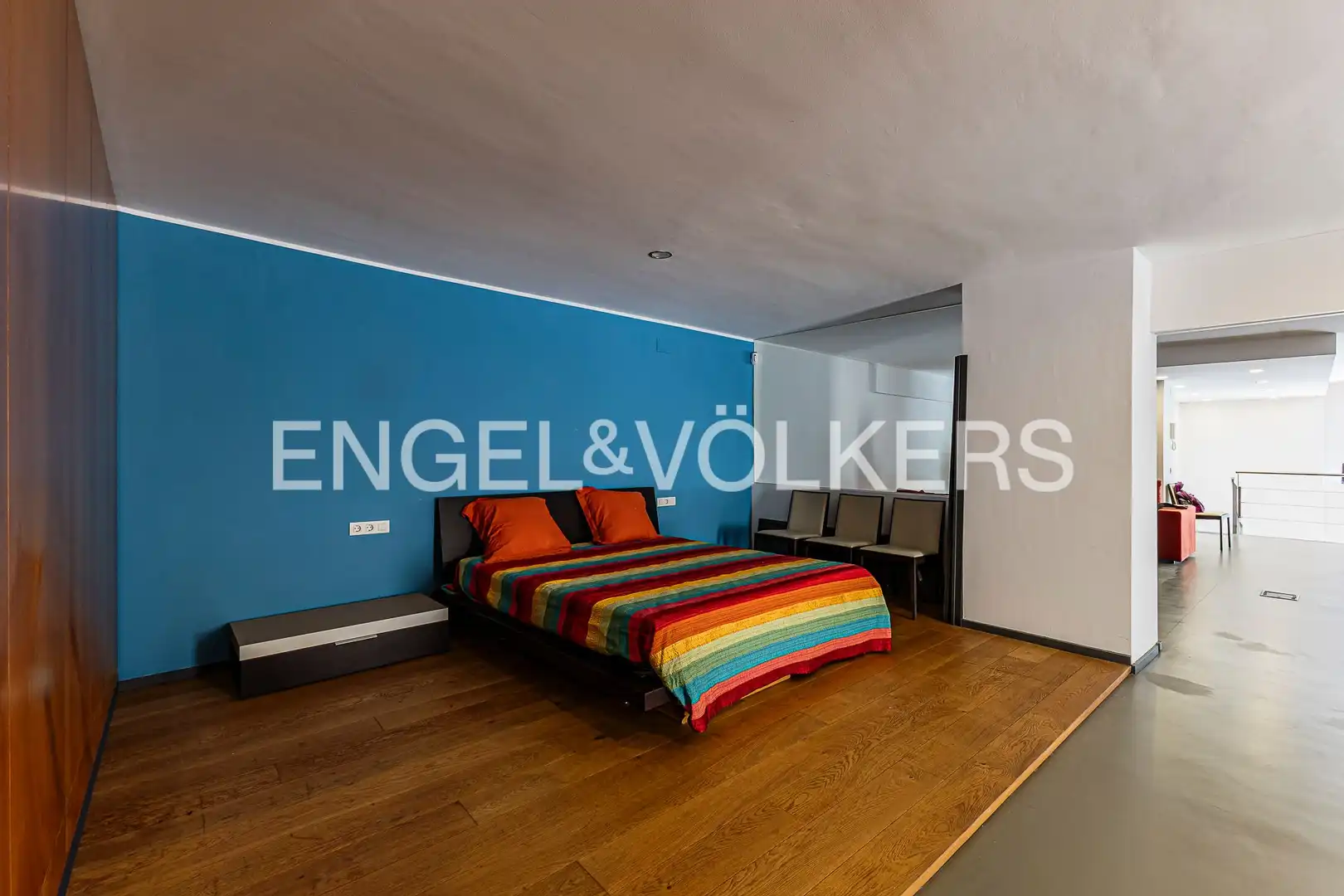 Schlafzimmer von Wohnung zum Verkauf in Barcelona mit Klimaanlage, Heizung und Parkett