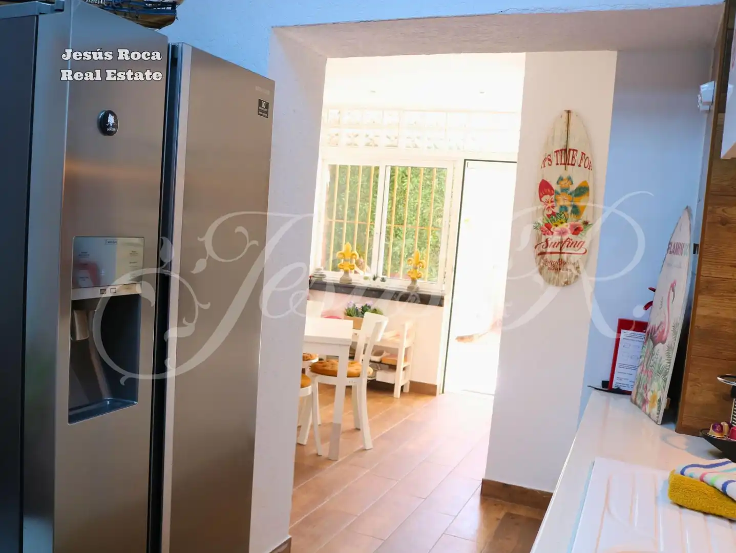 Küche von Einfamilien-Reihenhaus zum Verkauf in Cartagena mit Klimaanlage, Heizung und Terrasse
