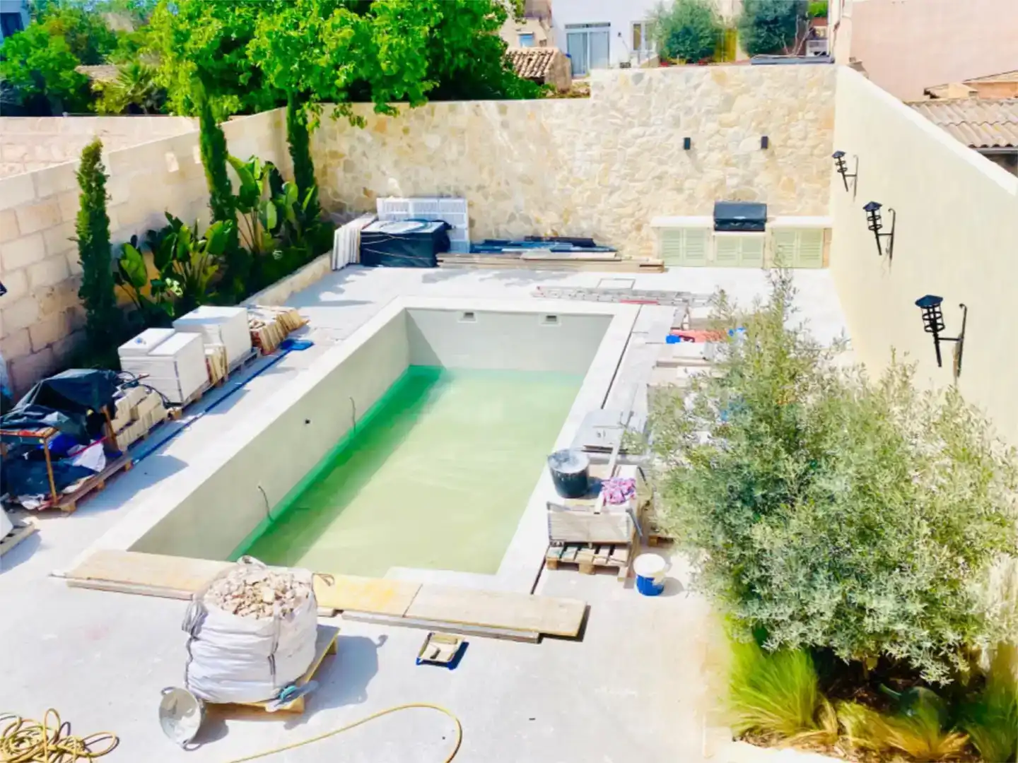 Piscina de Casa adosada en venda en Ses Salines amb Aire condicionat, Piscina i Balcó