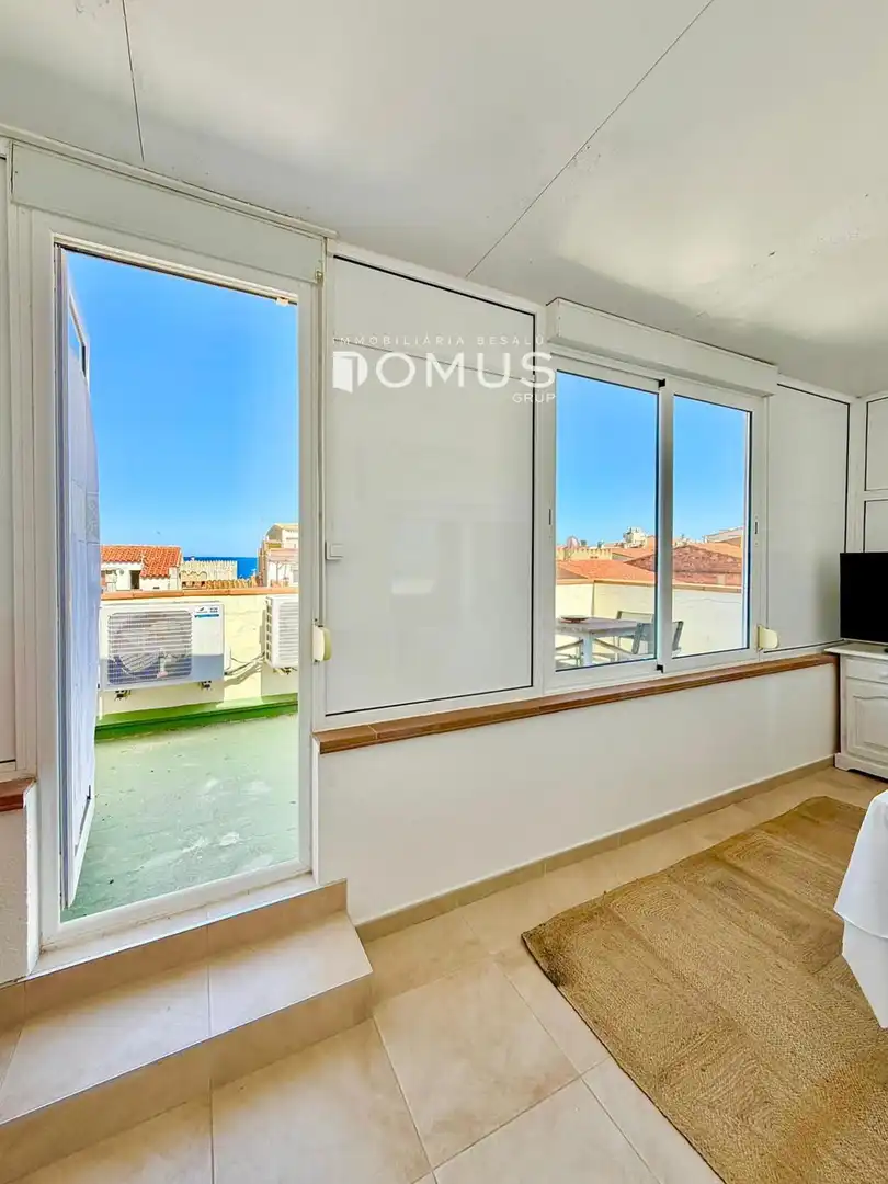 Terrasse von Maisonette zur Miete in L'Escala mit Klimaanlage, Heizung und Terrasse