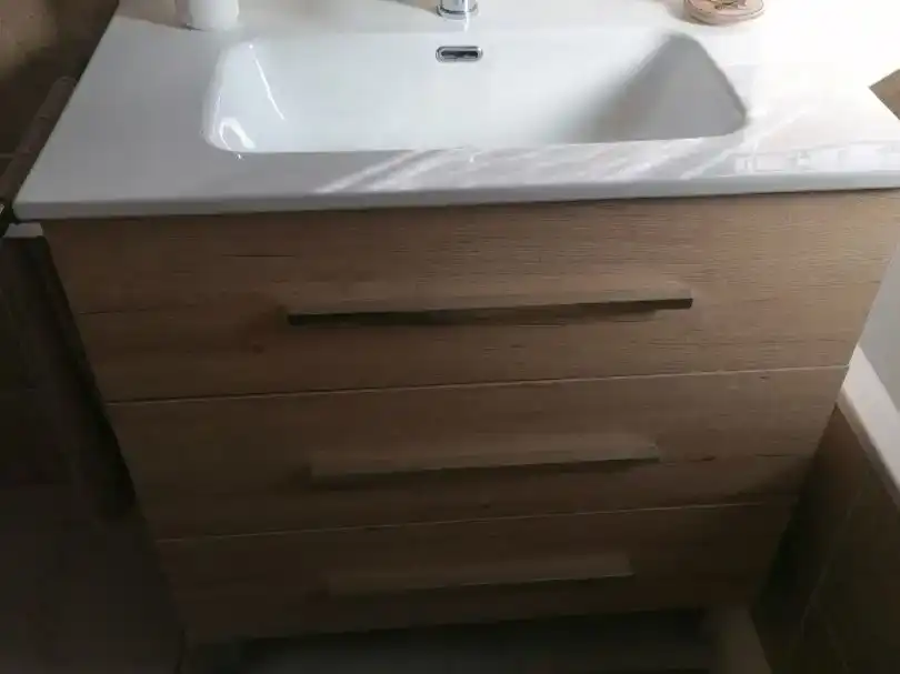 Bany de Casa o xalet en venda en La Nucia amb Aire condicionat, Parquet i Piscina