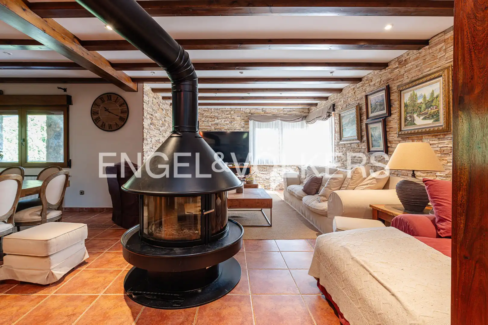 Living room of Houses for sale in Becerril de la Sierra  with Heating, Private garden and Terrace