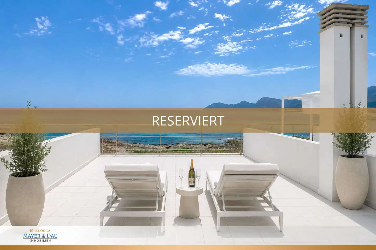 Terrasse von Einfamilien-Reihenhaus zum Verkauf in Santa Margalida mit Klimaanlage, Terrasse und Möbliert