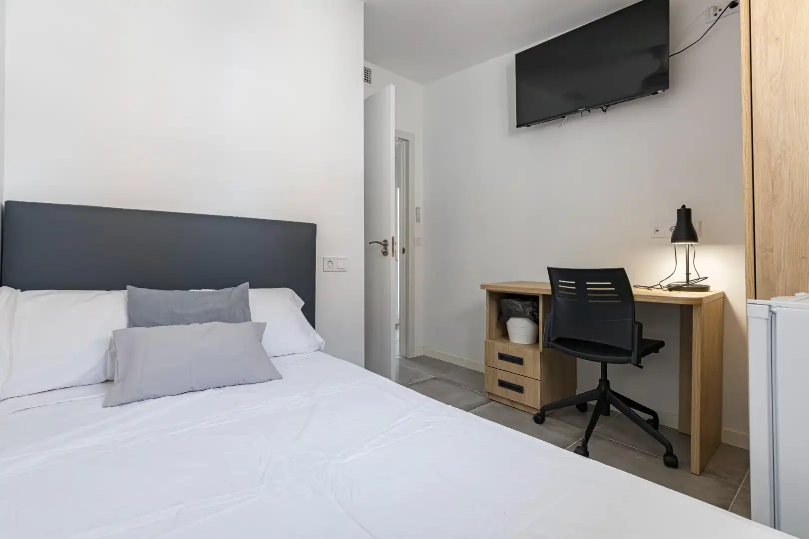 Schlafzimmer von Wohnung zur untervermieten in Murcia mit Klimaanlage, Heizung und Möbliert