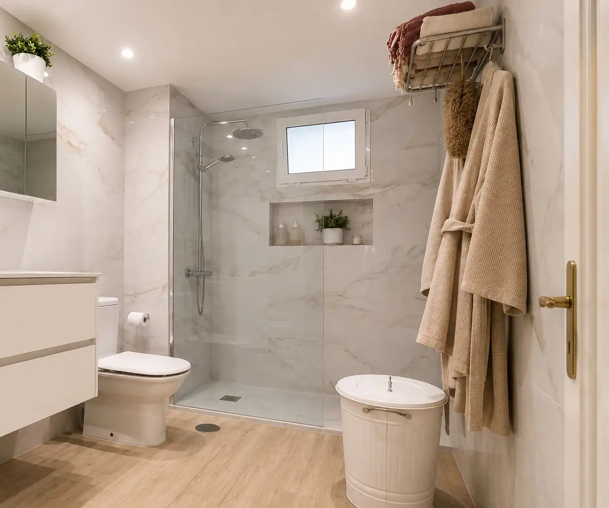 Bathroom of Flat for sale in Málaga  with Air Conditioner, Heating and Terrace
